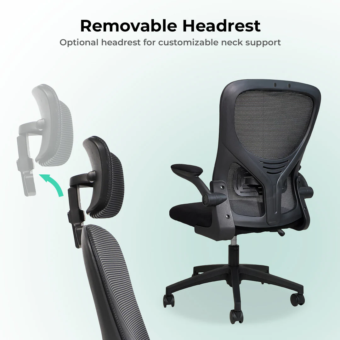 Motion MC2 Ergonomic Mesh High Office Black - Image 7