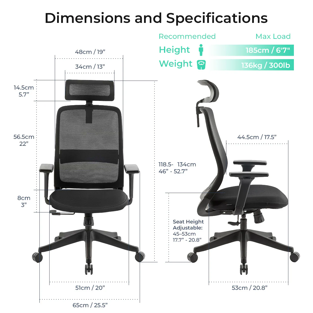 NovaCloud Ergonomic Office Chair - Image 3