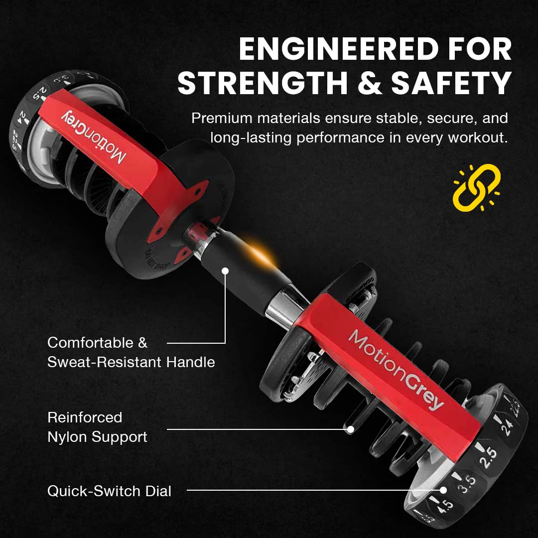 MotionGrey Adjustable Dumbbells - Image 20