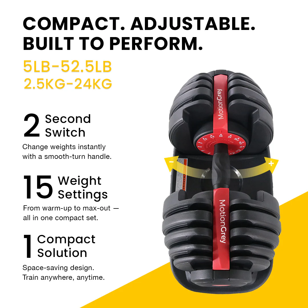 MotionGrey Adjustable Dumbbells - Image 24