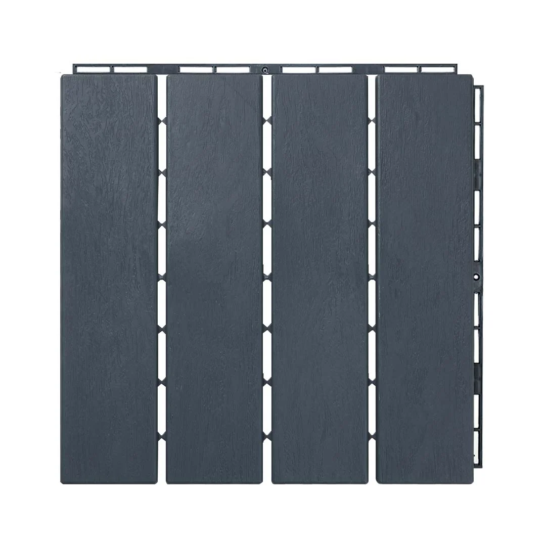 MotionGrey Interlocking 4 Slat Deck Tiles – Waterproof Outdoor Patio Flooring - Image 2