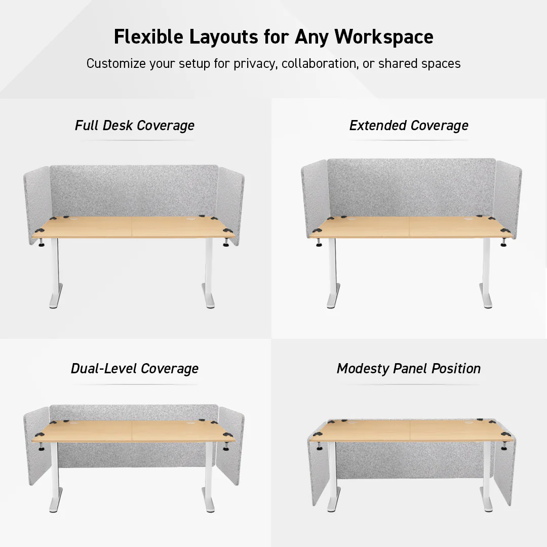 MotionGrey Desk Privacy Panel – Desk Modesty Panel for Standing Desks - Image 6