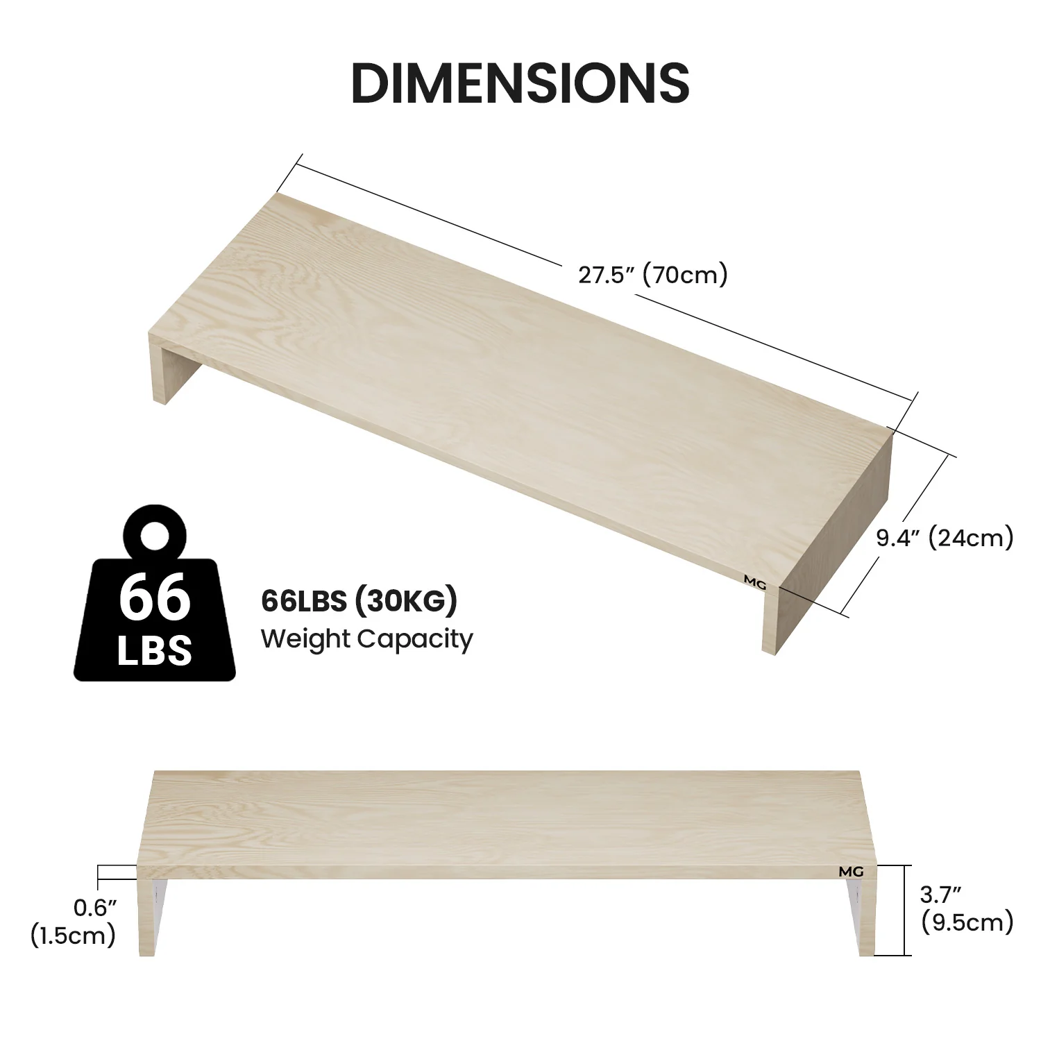 Wood Monitor Riser Stand - Image 11