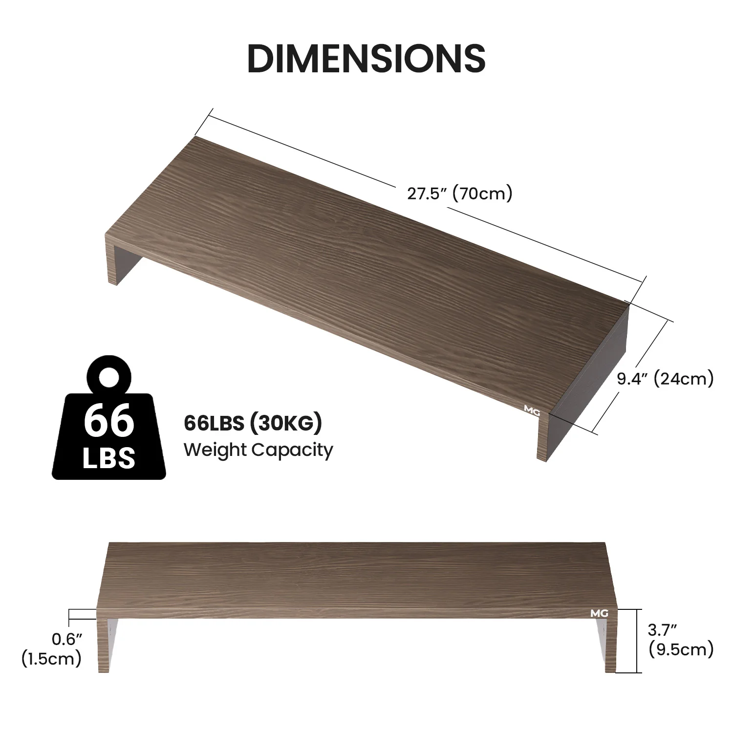Wood Monitor Riser Stand - Image 12