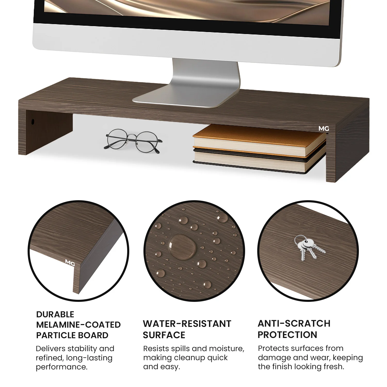 Wood Monitor Riser Stand - Image 6