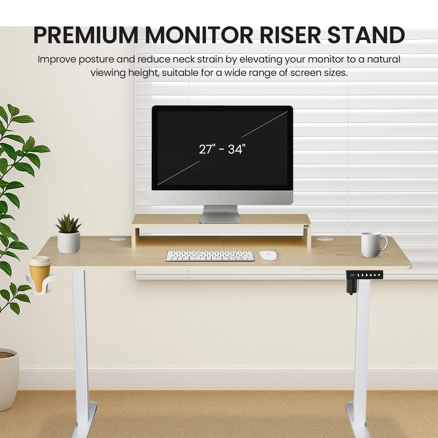 Wood Monitor Riser Stand - Image 7